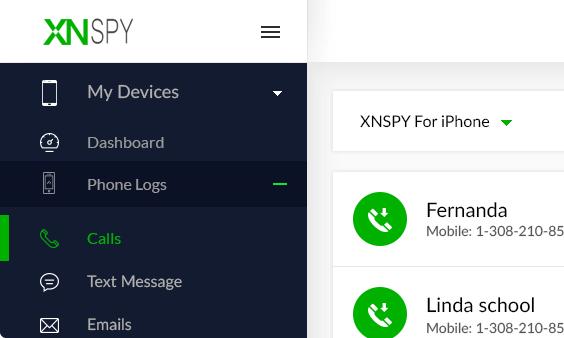 Xnspy kontrol paneli