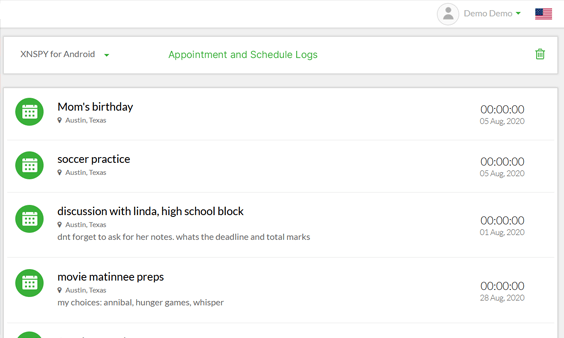 Xnspy kontrol paneli