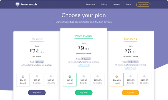 Hoverwatch kontrol paneli