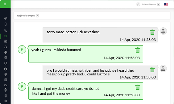 Xnspy kontrol paneli