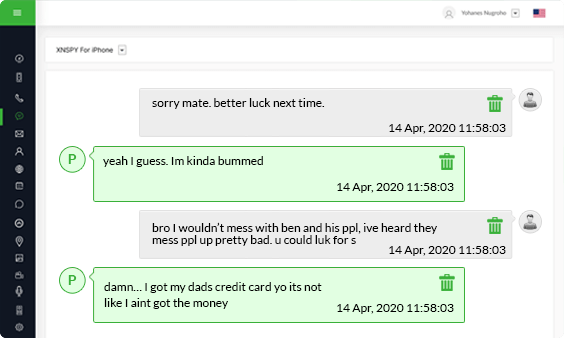 Xnspy kontrol paneli