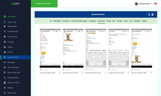 XNSPY Snapchat casusluk uygulaması