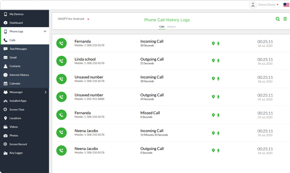 Xnspy kontrol paneli