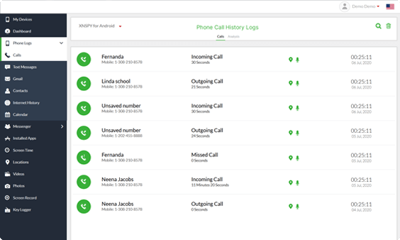 Xnspy kontrol paneli