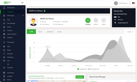 Xnspy kontrol paneli