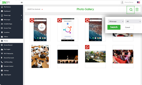 Xnspy kontrol paneli