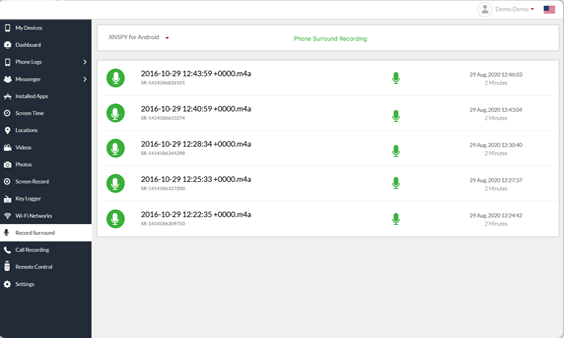 Xnspy kontrol paneli