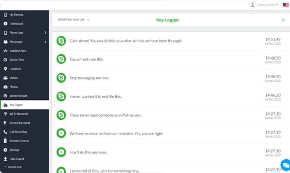 Xnspy kontrol paneli