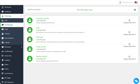 Xnspy kontrol paneli