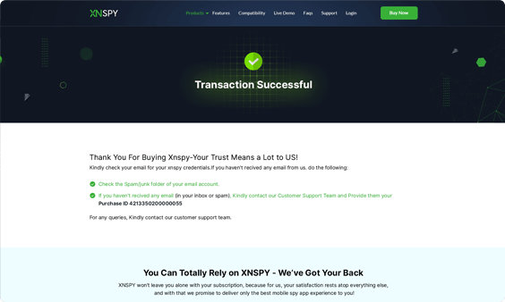 Xnspy kontrol paneli