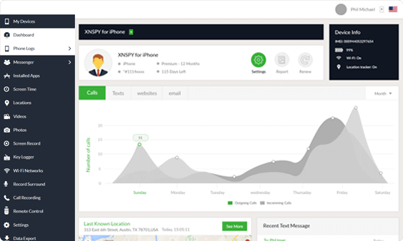 Xnspy kontrol paneli