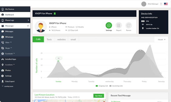 Xnspy kontrol paneli