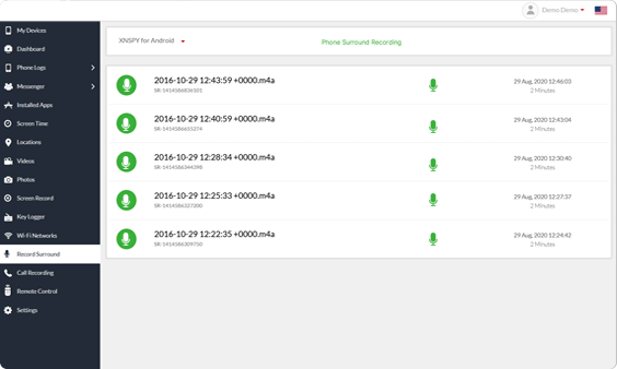 Xnspy kontrol paneli