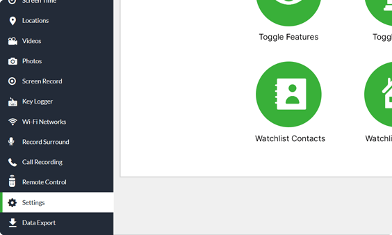 Xnspy kontrol paneli