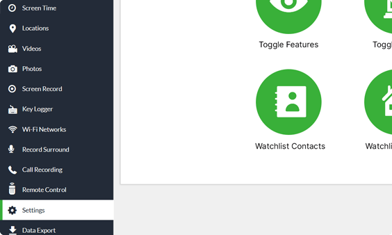 Xnspy kontrol paneli