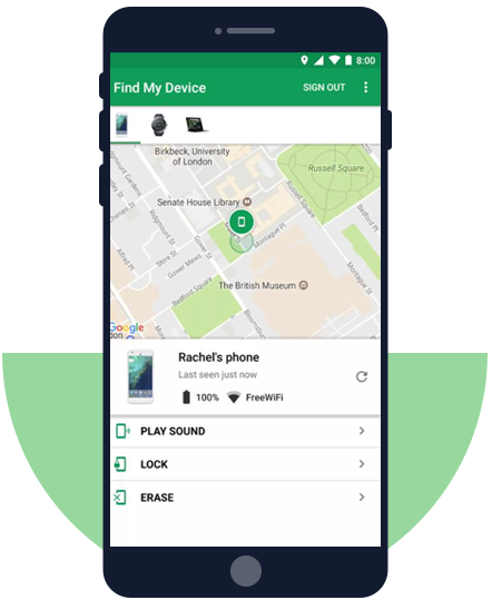 Konum izleme için Android'de Cihazımı Bul'u kullanın